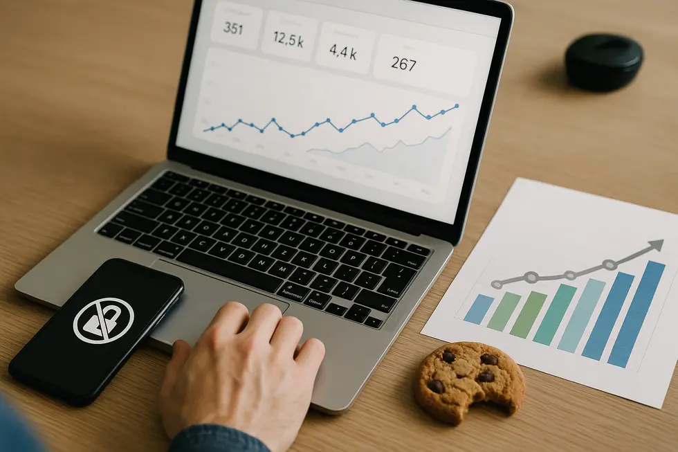 Grafika ilustrująca pokonywanie ograniczeń cookies w kontekście marketowania internetowego.