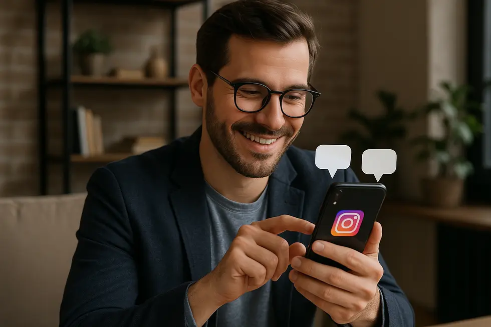 Ekran tworzenia konta biznesowego na Instagramie.
