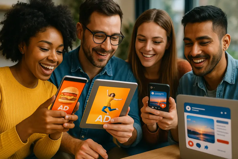 Interakcje z reklamami w mediach społecznościowych jako kluczowy element budowania świadomości marki.