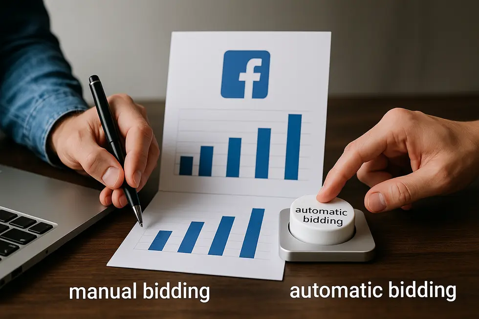 Analiza kosztów kliknięcia w kampaniach Facebook Ads.