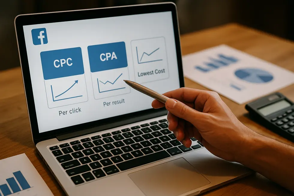 Porównanie różnych strategii licytacji w Facebook Ads w kontekście optymalizacji kampanii.