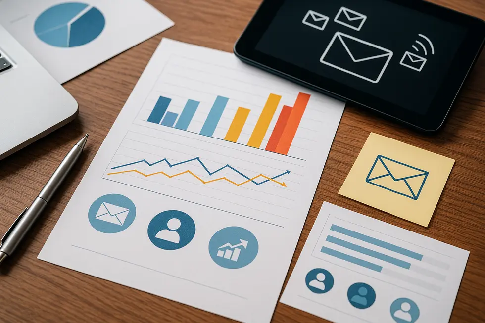 A thematic cover image illustrating email marketing metrics and strategies.